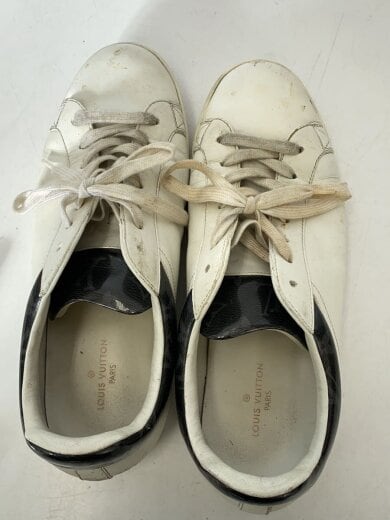 商品画像：ローカットスニーカー/UK7.5/WHT/レザー/MS0158/ルクセンブルグライン/モノグラム/汚れ・ソー 3