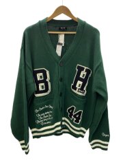 カーディガン(厚手)/XL/コットン/GRN/BR25AW-N3002/BH PATCH KNIT CARDIG