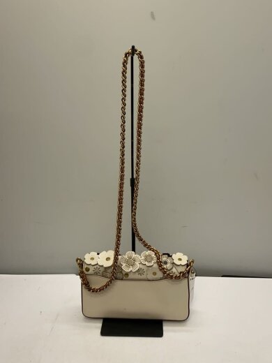 商品画像：ショルダーバッグ/レザー/ベージュ/花柄/38197/ティーローズアップリケディンキークロスボテ 3