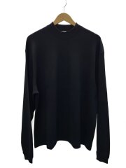 THE DAY/長袖Tシャツ/2/ウール/BLK/無地/D25MS-02002/MERINO WOOL MOCK