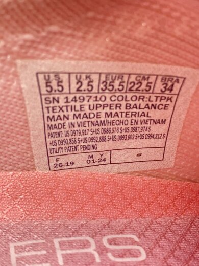 商品画像：Slip-ins/ローカットスニーカー/22.5cm/PNK/149710 5