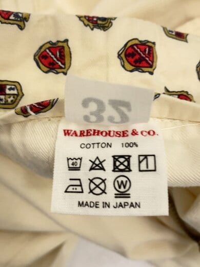 商品画像：ストレートパンツ/32/コットン/WHT/無地/ピケ 5