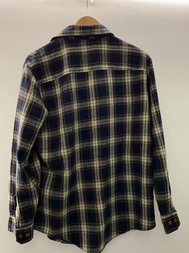 商品画像：長袖シャツ/M/ウール/NVY/チェック 2