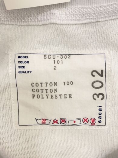 商品画像：長袖Tシャツ/2/コットン/WHT/SCU-302 3