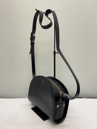 商品画像：ショルダーバッグ/レザー/BLK/ハーフムーンバック 2