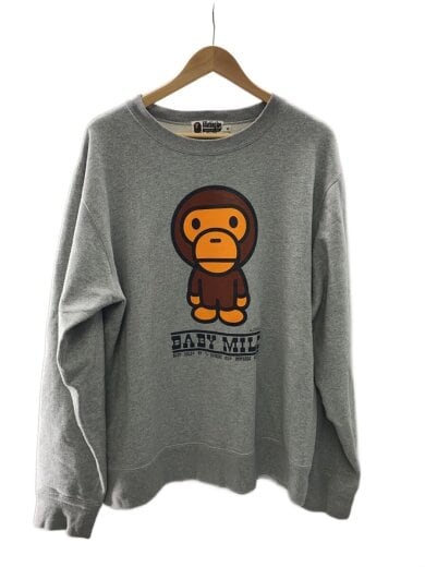 商品画像：スウェット/XL/コットン/GRY/002SWK721001F/BABY MILO 1