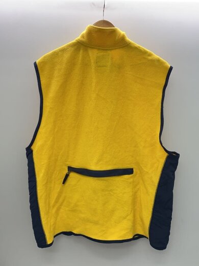 商品画像：フリースベスト/XXL/ポリエステル/YLW/無地 2