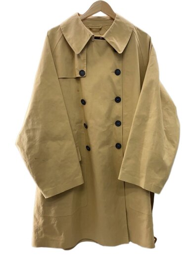 商品画像：トレンチコート/L/コットン/BEG/無地/ゴム引き 1