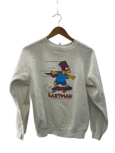 商品画像：スウェット/--/コットン/WHT/無地/ラグラン/90s/bartmann// 1