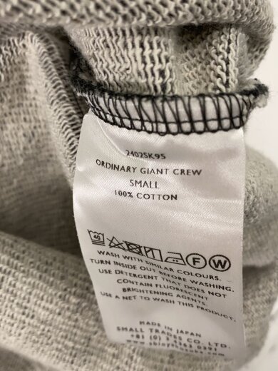 商品画像：スウェット/S/コットン/GRY/2402SK95/24SS/ORDINARY GIANT CREW// 4