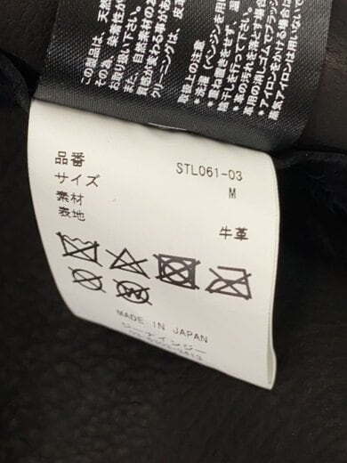 商品画像：コート/M/レザー/BLK/無地/STL061-03/RUSTオーバーコート// 4