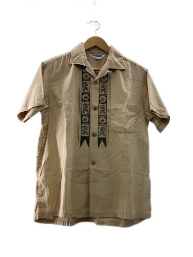 商品画像：半袖シャツ/M/コットン/BEG/50s/オープンカラーシャツ// 1