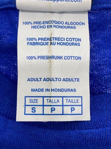 商品画像：Tシャツ/S/コットン/BLU 4