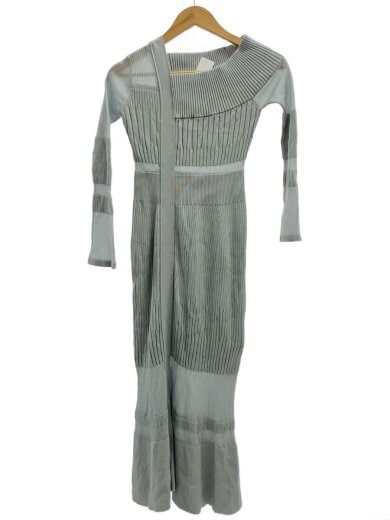 商品画像：長袖ワンピース/--/ウール/BLU/無地/SWNO231111 1