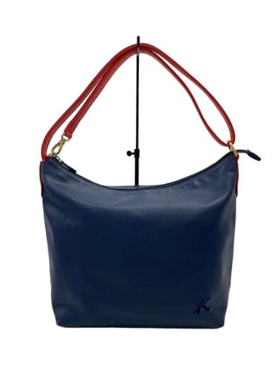 商品画像：ショルダーバッグ/レザー/NVY 1