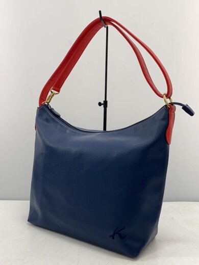 商品画像：ショルダーバッグ/レザー/NVY 2