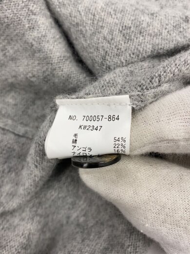 商品画像：カーディガン(薄手)/4/ウール/GRY/無地/700057-864 4