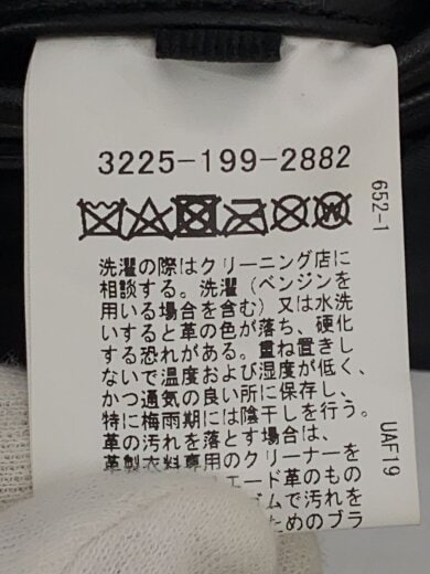 商品画像：レザージャケット・ブルゾン/M/羊革/BLK/無地/3225-199-2882// 6