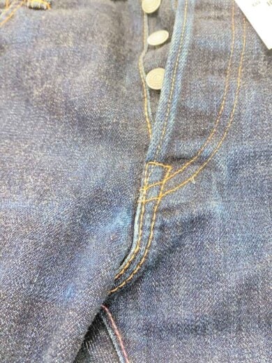 商品画像：出陣/デニムパンツ/セルビッチ/ピンク耳/34/コットン/ネイビー/無地 7