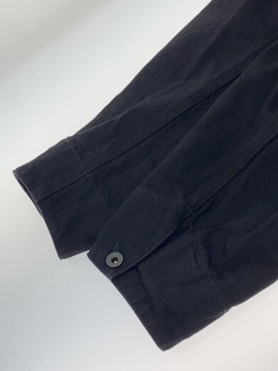 商品画像：ブラックデニムワークジャケット/2/コットン/ブラック/無地/C03-01002// 6