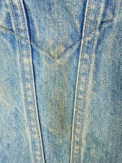 商品画像：70-80s/VT/70505 0213/実寸40位/デニム/インディゴ/紙ケアタグ/汚れ多/ボ 5