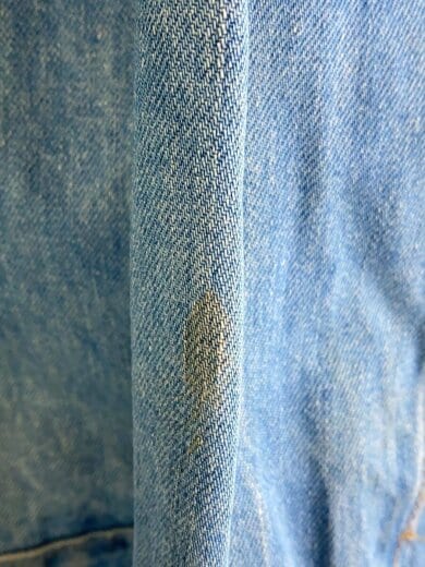 商品画像：70-80s/VT/70505 0213/実寸40位/デニム/インディゴ/紙ケアタグ/汚れ多/ボ 6