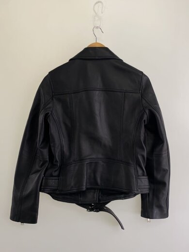 商品画像：ダブルライダースジャケット/M/羊革/ブラック/77B1082M62 2