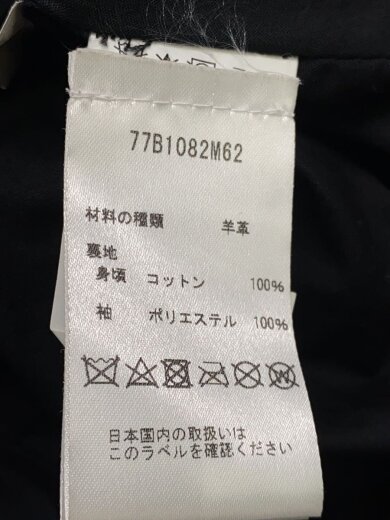 商品画像：ダブルライダースジャケット/M/羊革/ブラック/77B1082M62 4