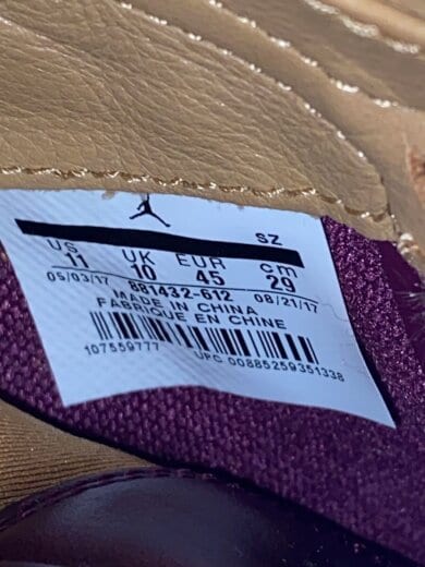 商品画像：AIR JORDAN 5 RETRO PREM/エアジョーダンレトロプレミアム/ボルドー/881432-612// 5