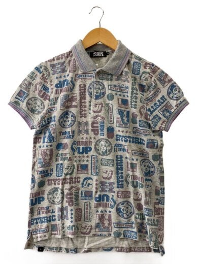 商品画像：ポロシャツ/M/コットン/GRY/0292CH03// 1