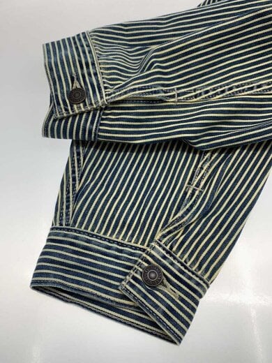 商品画像：Gジャン/L/コットン/IDG/ストライプ/PC9-A4820-0016// 5