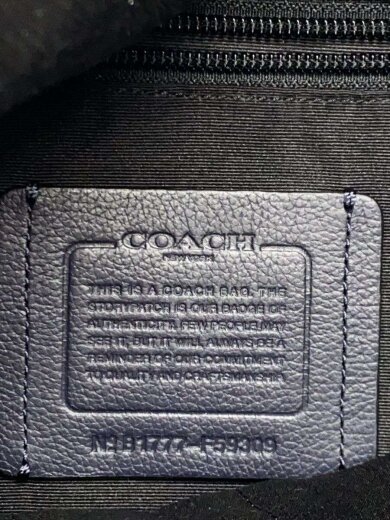 画像：COACHショルダーバッグ/レザー/NVY/無地/F59309//5
