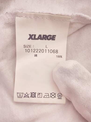 商品画像：Tシャツ/L/コットン/WHT/101222011068/首元汚れ有/フロント汚れ有// 4