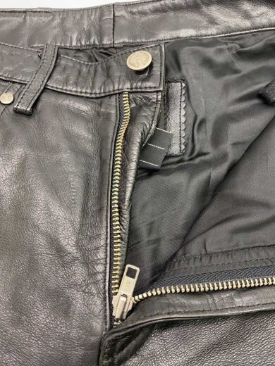 商品画像：レザーパンツ/28/レザー/BLK 3