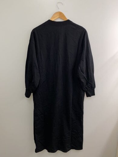 商品画像：長袖ワンピース/1/コットン/BLK/202-12279 2