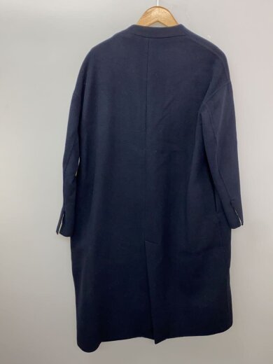 商品画像：ソフトリバーノーカラーコート/36/ウール/NVY/300ba230-1930 2