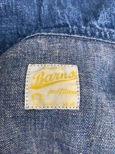 画像：BARNSUS navy/ヘリマ襟/ショールカラーカバーオール/2/コットン/IDG3