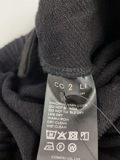 商品画像：LWコットン裏毛/ショートパンツ/2/コットン/BLK/無地/B01-05027 5