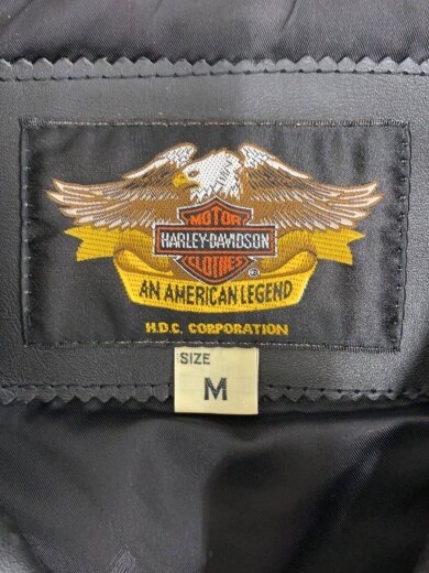 商品画像：ダブルライダーズベスト/M/レザー/BLK// 3