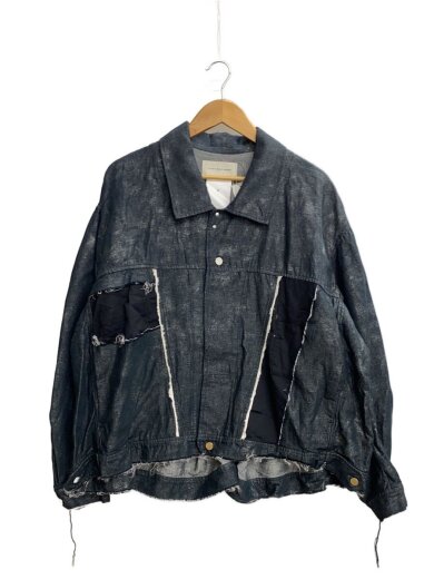 商品画像：ホイルプリント再構築カーペンターデニムジャケット/2/コットン/GRY/LB26SS-JK02-HPD// 1