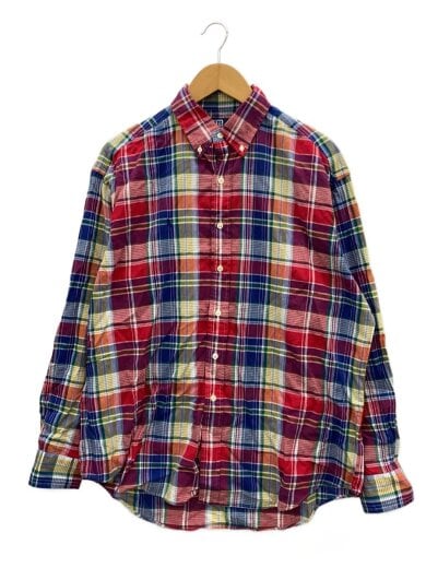 商品画像：長袖シャツ/S/コットン/RED/チェック/BEAMS// 1