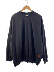 NYLON CREW/トップス/XL/ナイロン/BLK