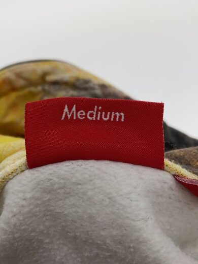 画像：SupremeFIRE ZIP UP HOODED SWEATSHIRT/M/コットン/YLW4