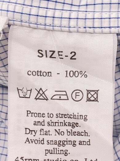 商品画像：チュニック/2/コットン/WHT/チェック 4