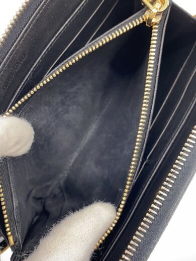 画像：MIU MIUNAPPA VELE/ハトメデザイン/財布/レザー/BLK/レディース5