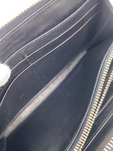 画像：MIU MIUNAPPA VELE/ハトメデザイン/財布/レザー/BLK/レディース6