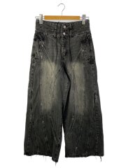 ストレートパンツ/S/デニム/GRY