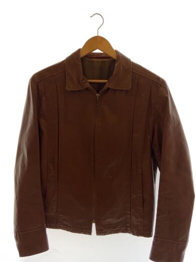 商品画像：シングルライダースジャケット/--/羊革/BRW 1