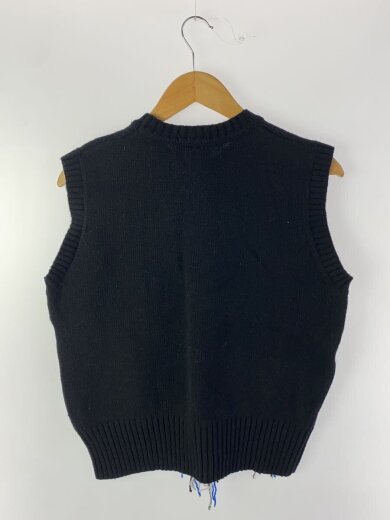 商品画像：ニットベスト(厚手)/XL/ウール/BLK 2