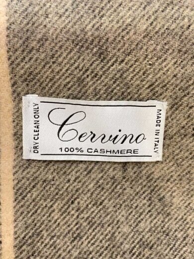 商品画像：CERVINO/マフラー/カシミア100％/GRY/チェック/レディース 2
